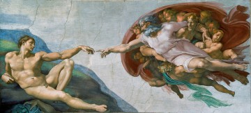 アダム・ミケランジェロの創造 Oil Paintings